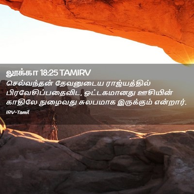 Picture 02 - லூக்கா 18:25 TAMIRV - செல்வந்தன் - Bible Verse Picture