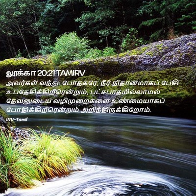 Picture 02 - லூக்கா 20:21 TAMIRV - அவர்கள் வந்து: - Bible Verse Picture