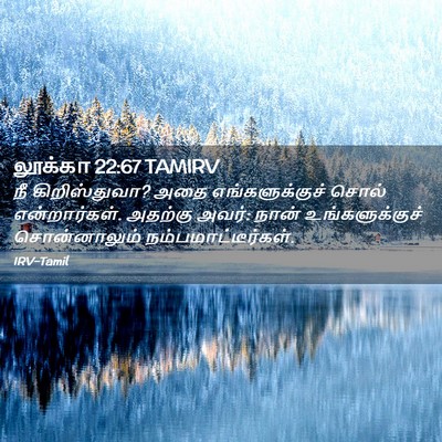 Picture 02 - லூக்கா 22:67 TAMIRV - நீ கிறிஸ்துவா? அதை - Bible Verse Picture