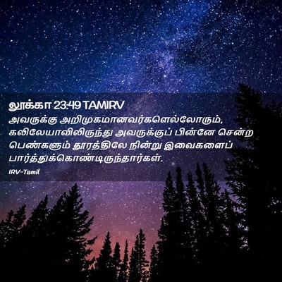 Picture 02 - லூக்கா 23:49 TAMIRV - அவருக்கு - Bible Verse Picture