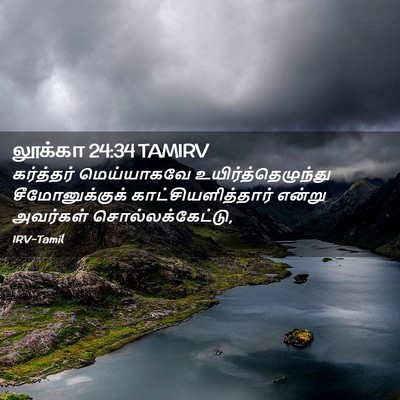 Picture 02 - லூக்கா 24:34 TAMIRV - கர்த்தர் - Bible Verse Picture