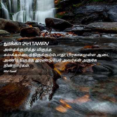 Picture 02 - லூக்கா 24:4 TAMIRV - அதைக்குறித்து - Bible Verse Picture