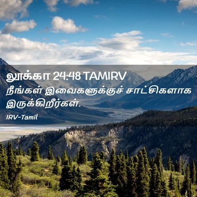 Picture 02 - லூக்கா 24:48 TAMIRV - நீங்கள் - Bible Verse Picture