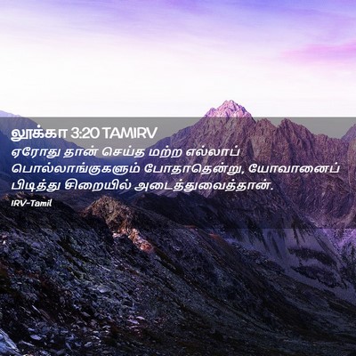 Picture 02 - லூக்கா 3:20 TAMIRV - ஏரோது தான் செய்த - Bible Verse Picture