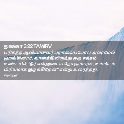 Picture 02 - லூக்கா 3:22 TAMIRV - பரிசுத்த - Bible Verse Picture