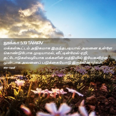 Picture 02 - லூக்கா 5:19 TAMIRV - மக்கள்கூட்டம் - Bible Verse Picture