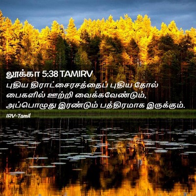 Picture 02 - லூக்கா 5:38 TAMIRV - புதிய - Bible Verse Picture