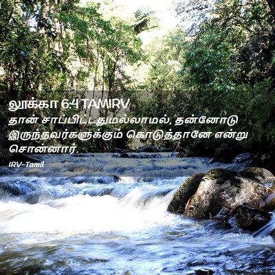 Picture 02 - லூக்கா 6:4 TAMIRV - தான் - Bible Verse Picture