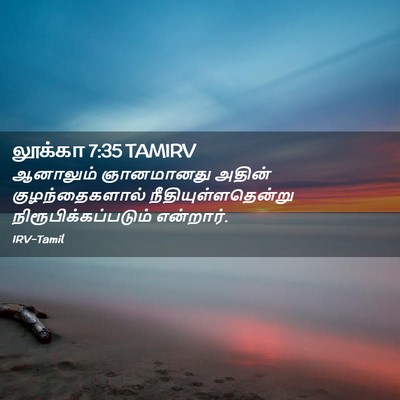 Picture 02 - லூக்கா 7:35 TAMIRV - ஆனாலும் ஞானமானது - Bible Verse Picture