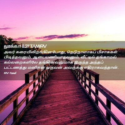 Picture 02 - லூக்கா 8:27 TAMIRV - அவர் - Bible Verse Picture