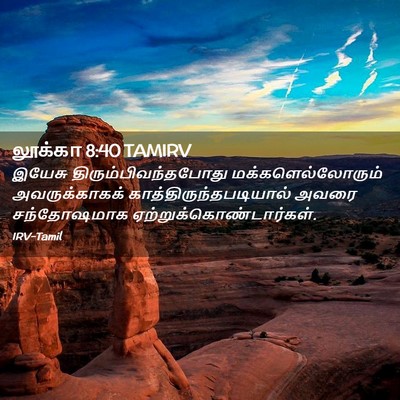 Picture 02 - லூக்கா 8:40 TAMIRV - இயேசு - Bible Verse Picture