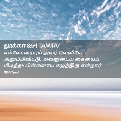Picture 02 - லூக்கா 8:54 TAMIRV - எல்லோரையும் அவர் - Bible Verse Picture