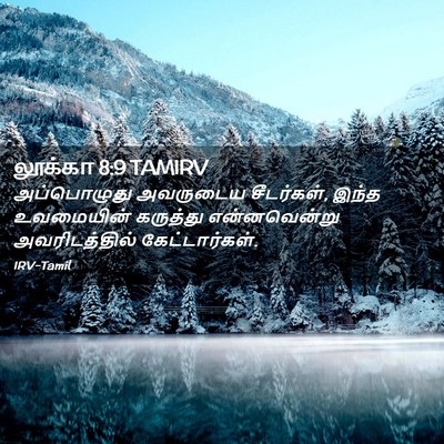 Picture 02 - லூக்கா 8:9 TAMIRV - அப்பொழுது அவருடைய - Bible Verse Picture