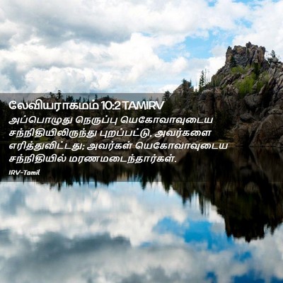 Picture 02 - லேவியராகமம் 10:2 TAMIRV - அப்பொழுது - Bible Verse Picture