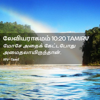 Picture 02 - லேவியராகமம் 10:20 TAMIRV - மோசே அதைக் - Bible Verse Picture
