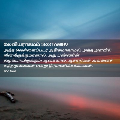 Picture 02 - லேவியராகமம் 13:23 TAMIRV - அந்த வெள்ளைப்படர் - Bible Verse Picture