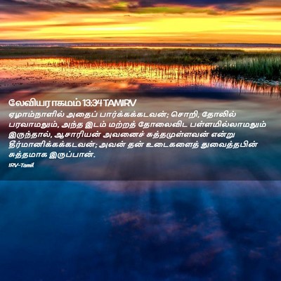 Picture 02 - லேவியராகமம் 13:34 TAMIRV - ஏழாம்நாளில் அதைப் - Bible Verse Picture