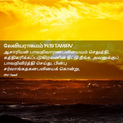 Picture 02 - லேவியராகமம் 14:19 TAMIRV - ஆசாரியன் - Bible Verse Picture