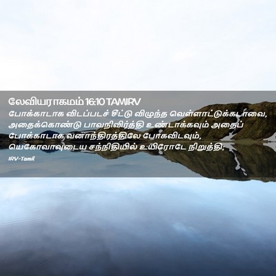 Picture 02 - லேவியராகமம் 16:10 TAMIRV - போக்காடாக - Bible Verse Picture