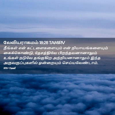 Picture 02 - லேவியராகமம் 18:28 TAMIRV - நீங்கள் என் - Bible Verse Picture