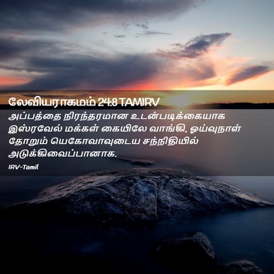 Picture 02 - லேவியராகமம் 24:8 TAMIRV - அப்பத்தை - Bible Verse Picture