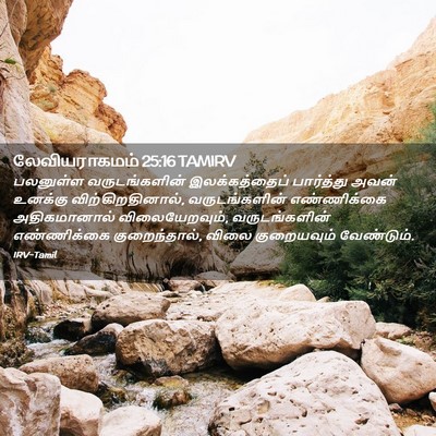 Picture 02 - லேவியராகமம் 25:16 TAMIRV - பலனுள்ள - Bible Verse Picture