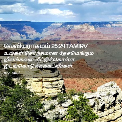 Picture 02 - லேவியராகமம் 25:24 TAMIRV - உங்கள் சொந்தமான - Bible Verse Picture