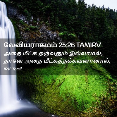 Picture 02 - லேவியராகமம் 25:26 TAMIRV - அதை மீட்க - Bible Verse Picture