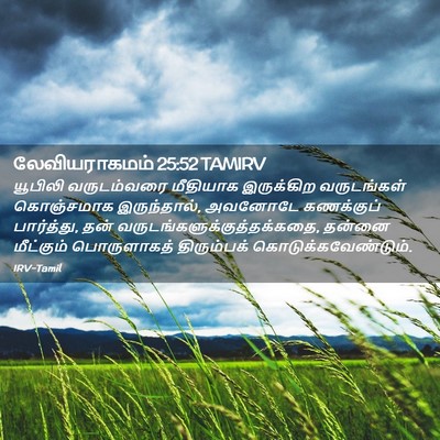 Picture 02 - லேவியராகமம் 25:52 TAMIRV - யூபிலி வருடம்வரை - Bible Verse Picture