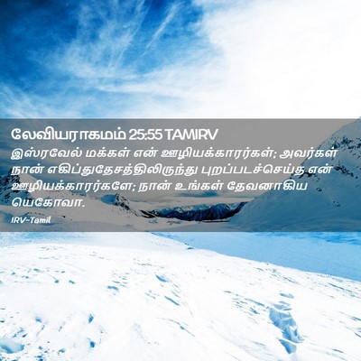 Picture 02 - லேவியராகமம் 25:55 TAMIRV - இஸ்ரவேல் மக்கள் - Bible Verse Picture