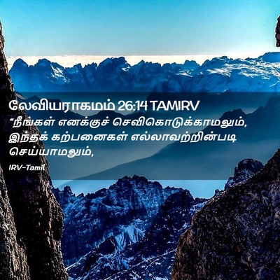 Picture 02 - லேவியராகமம் 26:14 TAMIRV - “நீங்கள் எனக்குச் - Bible Verse Picture