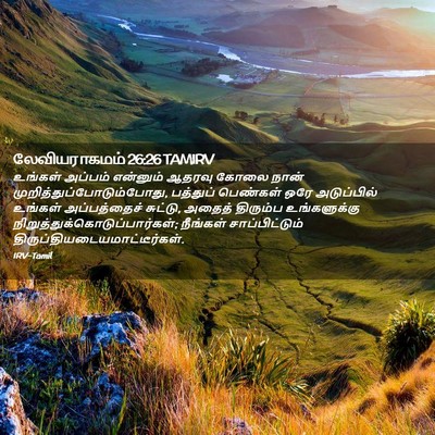 Picture 02 - லேவியராகமம் 26:26 TAMIRV - உங்கள் அப்பம் - Bible Verse Picture