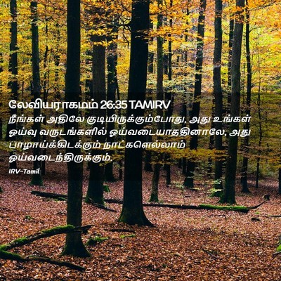 Picture 02 - லேவியராகமம் 26:35 TAMIRV - நீங்கள் அதிலே - Bible Verse Picture