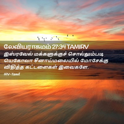 Picture 02 - லேவியராகமம் 27:34 TAMIRV - இஸ்ரவேல் - Bible Verse Picture