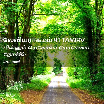 Picture 02 - லேவியராகமம் 4:1 TAMIRV - பின்னும் யெகோவா - Bible Verse Picture