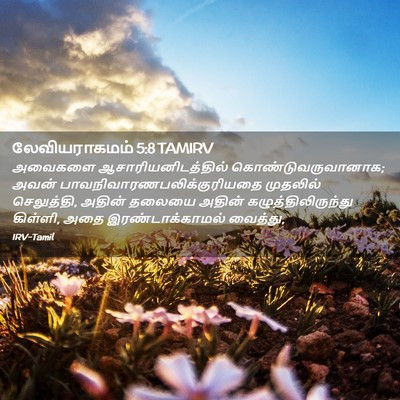Picture 02 - லேவியராகமம் 5:8 TAMIRV - அவைகளை - Bible Verse Picture