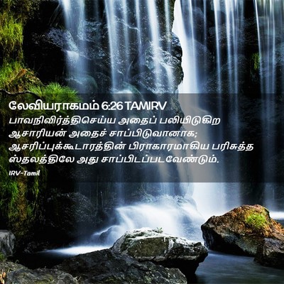 Picture 02 - லேவியராகமம் 6:26 TAMIRV -  - Bible Verse Picture