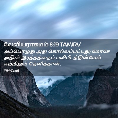 Picture 02 - லேவியராகமம் 8:19 TAMIRV - அப்பொழுது அது - Bible Verse Picture