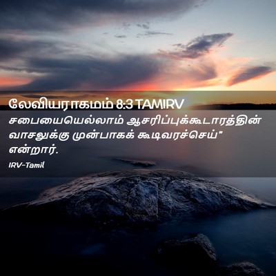 Picture 02 - லேவியராகமம் 8:3 TAMIRV - சபையையெல்லாம் - Bible Verse Picture