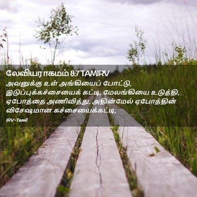 Picture 02 - லேவியராகமம் 8:7 TAMIRV - அவனுக்கு உள் - Bible Verse Picture