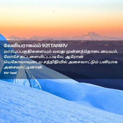 Picture 02 - லேவியராகமம் 9:21 TAMIRV -  - Bible Verse Picture