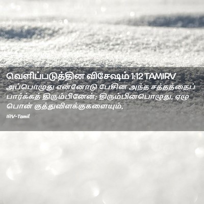 Picture 02 - வெளிப்படுத்தின விசேஷம் 1:12 TAMIRV - அப்பொழுது என்னோடு - Bible Verse Picture