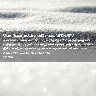 Picture 02 - வெளிப்படுத்தின விசேஷம் 1:5 TAMIRV - உண்மையுள்ள - Bible Verse Picture