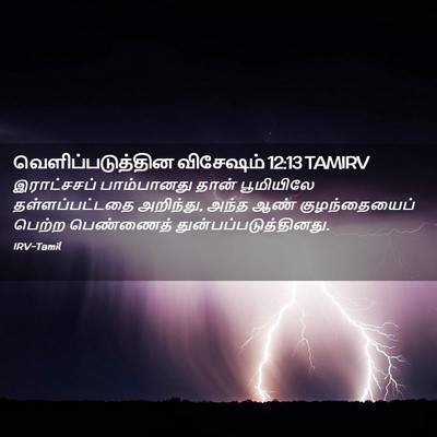 Picture 02 - வெளிப்படுத்தின விசேஷம் 12:13 TAMIRV - இராட்சசப் - Bible Verse Picture