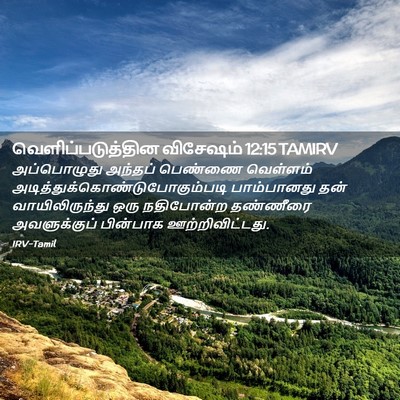 Picture 02 - வெளிப்படுத்தின விசேஷம் 12:15 TAMIRV - அப்பொழுது அந்தப் - Bible Verse Picture