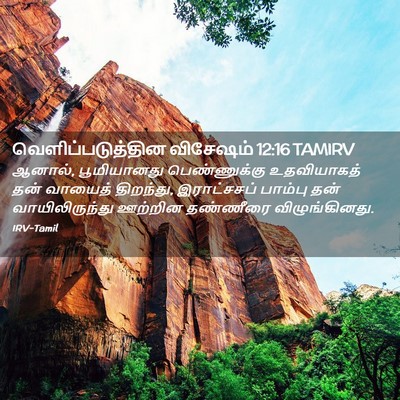 Picture 02 - வெளிப்படுத்தின விசேஷம் 12:16 TAMIRV - ஆனால், பூமியானது - Bible Verse Picture