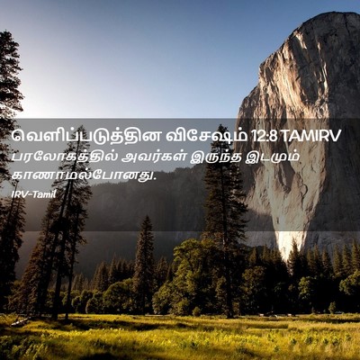 Picture 02 - வெளிப்படுத்தின விசேஷம் 12:8 TAMIRV - பரலோகத்தில் - Bible Verse Picture