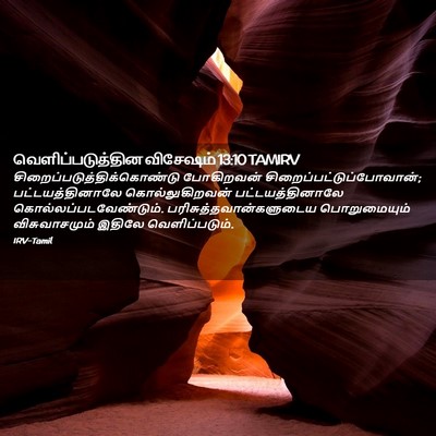 Picture 02 - வெளிப்படுத்தின விசேஷம் 13:10 TAMIRV -  - Bible Verse Picture