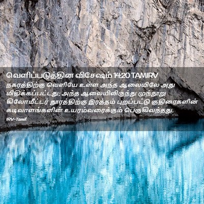 Picture 02 - வெளிப்படுத்தின விசேஷம் 14:20 TAMIRV - நகரத்திற்கு - Bible Verse Picture