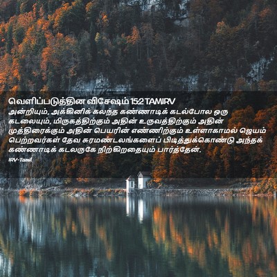 Picture 02 - வெளிப்படுத்தின விசேஷம் 15:2 TAMIRV - அன்றியும், - Bible Verse Picture
